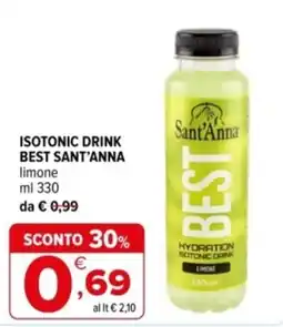 Iperal Isotonic drink best sant'anna limone offerta