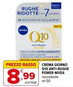 Iperal Crema giorno Q10 anti-rughe power Nivea offerta
