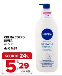 Iperal Crema corpo Nivea offerta
