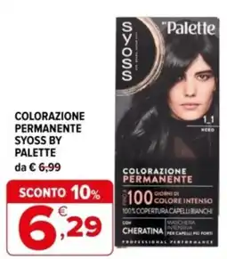 Iperal Colorazione permanente Syoss by Palette offerta