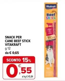 Iperal Snack per cane beef stick Vitakraft offerta