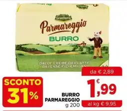 Gran mercato Burro Parmareggio offerta