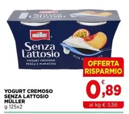 Gran mercato Yogurt cremoso senza lattosio Müller offerta
