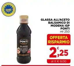 Gran mercato Glassa all'aceto balsamico di Modena IGP Ponti offerta
