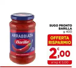 Gran mercato Sugo pronto Barilla arrabbiata offerta