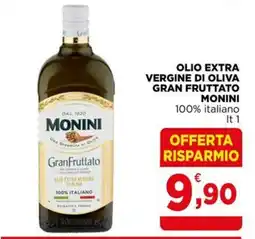 Gran mercato Olio extra vergine di oliva GranFruttato Monini offerta