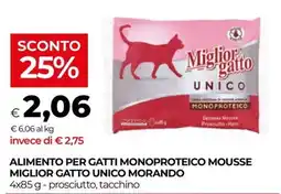 In Coop Alimento per gatti monoproteico mousse Miglior Gatto Unico Morando offerta