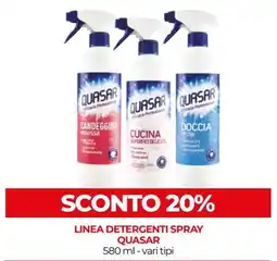 In Coop Detergenti spray Quasar offerta