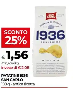 In Coop Patatine 1936 San Carlo offerta