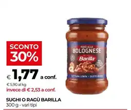 In Coop Ragù alla bolognese Barilla offerta