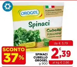 Gran mercato Spinaci Cubello Orogel offerta
