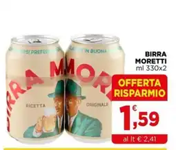 Gran mercato Birra Moretti offerta