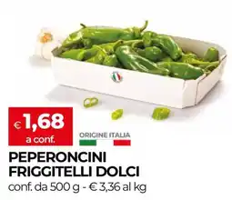 In Coop Peperoncini friggitelli dolci offerta