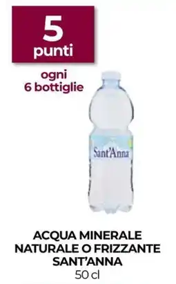 In Coop Acqua minerale naturale o frizzante Sant'Anna offerta