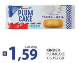 Re Mercato Lucrezia Kinder Plumcake offerta