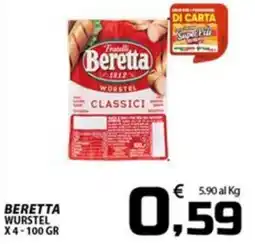 SpesaPiù Supermercati Beretta wurstel classici offerta