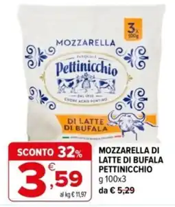 Iperal Mozzarella di latte di bufala Pettinicchio offerta