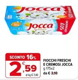 Iperal Fiocchi freschi e cremosi Jocca offerta