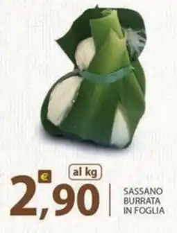 Re Mercato Lucrezia Sassano burrata in foglia offerta