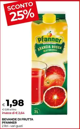 In Coop Arancia Rossa Pfanner offerta