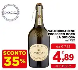 Gran mercato Valdobbiadene Prosecco DOCG La Gioiosa offerta