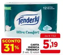Gran mercato Carta igienica Tenderly offerta