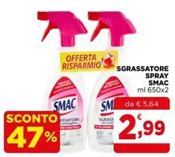 Gran mercato Sgrassatore spray Smac offerta