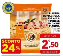 Gran mercato Piadina Romagnola IGP alla Riminese offerta