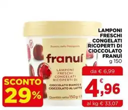 Gran mercato Lamponi freschi congelati ricoperti di cioccolato franuì offerta