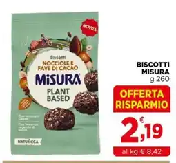 Gran mercato Biscotti nocciole e fave di cacao Misura offerta