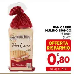 Gran mercato Pan Carrè Mulino Bianco offerta
