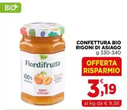 Gran mercato Fiordifrutta Confettura Bio Rigoni di Asiago offerta