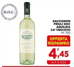 Gran mercato Sauvignon Ca' Vescovo offerta