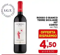 Gran mercato Corvo Terre Siciliane IGT offerta