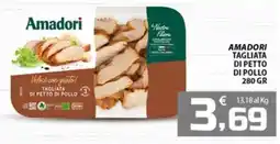 SpesaPiù Supermercati Amadori tagliata di petto di pollo offerta