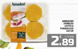 SpesaPiù Supermercati Amadori Jambrelu Cotto e Formaggio offerta