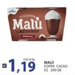 Re Mercato Lucrezia Malù coppa cacao offerta