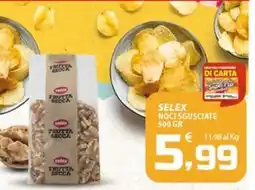 SpesaPiù Supermercati Selex noci sgusciate offerta