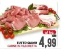 Supermercato Papale Tutto suino carne in vaschetta offerta