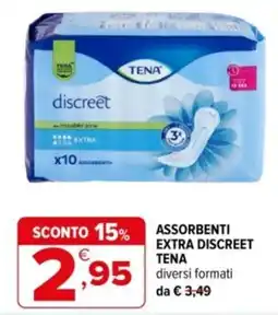 Iperal Assorbenti extra discreet Tena offerta