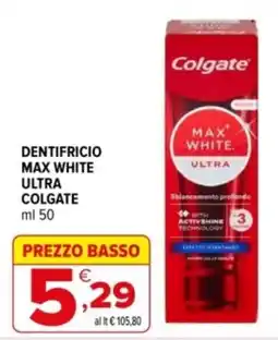 Iperal Dentifricio Max White Ultra Colgate offerta