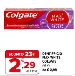 Iperal Dentifricio Max White Colgate offerta