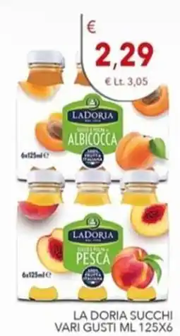 Diper La Doria succhi vari gusti offerta
