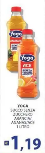 Re Mercato Lucrezia Yoga succo senza zucchero arancia/ananas/ace offerta