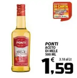 SpesaPiù Supermercati Ponti aceto di mele offerta