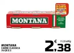 SpesaPiù Supermercati Montana carne classica offerta