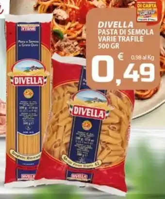 Divella pasta di semola varie trafile