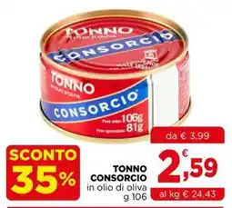 Gran mercato Tonno consorcio in olio di oliva offerta
