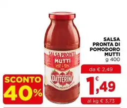 Gran mercato Salsa pronta di pomodoro Mutti offerta