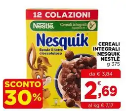 Gran mercato Cereali integrali Nesquik Nestlé offerta